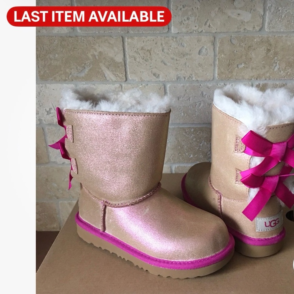 UGG  Glittery Pink and Gold Boots